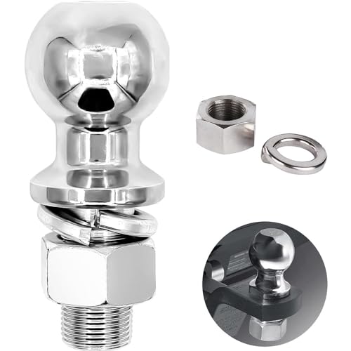 Bola de remolque, bola de remolque, 50 mm, 3,5 T, diámetro de 25 mm, tornillo de cabeza esférica, riel de arrastre, cabezal de bola para tractor