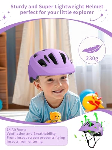 Image of XJD Toddler Helmet Kids Bike Helmet for Infant /Baby Multi-Sport Adjustable Skateboard for Kids Boys Girls Lightweight for Age 1 and Older