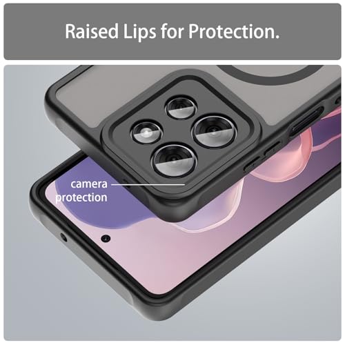 Image of Compatible with Moto G Play 2025 Case Cover,Compatible with MagSafe,Anti-Fall,Compatible with Motorola Moto G Power 2025 / Moto G 5G (2025) XT2513V T2513-1 Cell Protective Phone Case Black