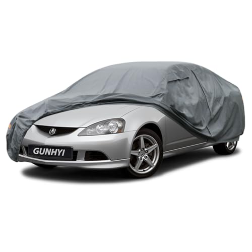 Image of GUNHYI Premium Car Cover Custom Fit Acura RSX, 16 Layers Heavy Duty Car Cover Waterproof All Weather with Zipper Door for Sun Rain Snow Dust Uv Protection