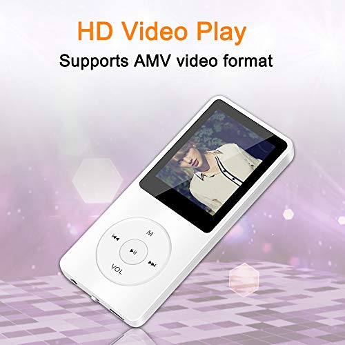 MP3 Player, Aigital HiFi MP3 Music Player with Speaker, Built-in 16GB Memory and Up to 128GB Expanded, Economic Multifunctional Portable Music Adapter with Earphones, Video/FM Radio/Voice Recorder - Thumbnail 4