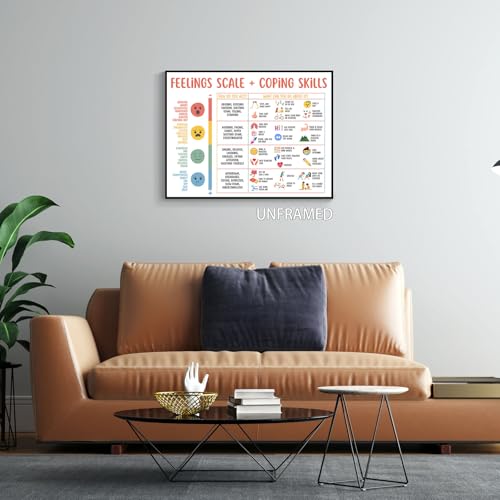 Tabela de sentimentos de sala de aula para crianças, pôsteres de saúde mental ajudam os alunos a ent