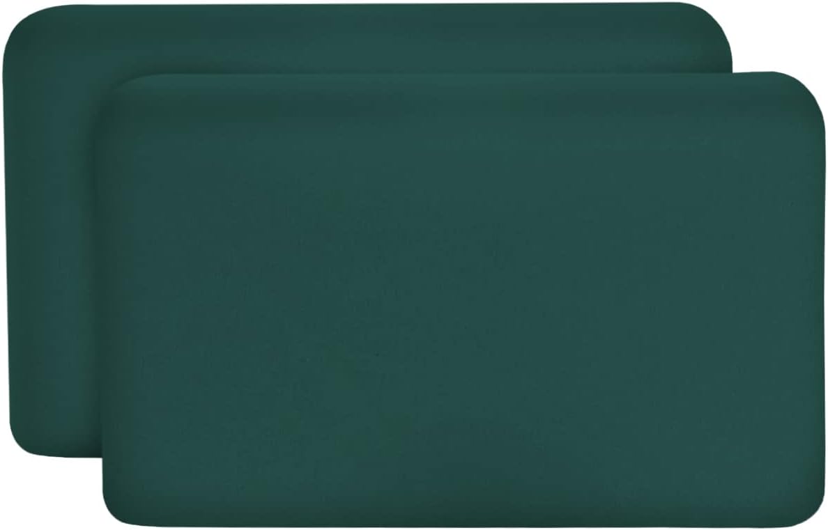 Taie d’oreiller 40×25 Lot de 2 | Housse pour oreillers de Voyage/Enfants, Surtout VOLAR – 92% Coton 8% élasthanne, sans Couture, avec Fermeture éclair (Vert)