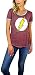 DC Comics Womens Flash Distressed Logo Burnout Ringer Tee