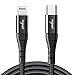 Produktbild volport USB C auf Lightning Kabel Schnelllade, Schwarz MFi Zertifiziert 1M Nylon Ladekabel für iPhone 11 Pro Max XS Max XR X 8 Plus iPad MacBook unterstützt Power Delivery mit Typ C PD Ladegeräte