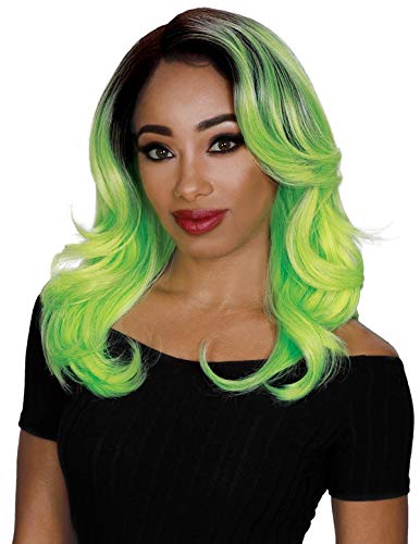 Zury Sis Synthetic Beyond 5” Hand-Tied Deep Part Lace Front Wig - H VIBE (1 Jet Black)