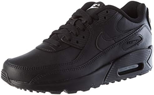 Nike Air Max 90 LTR (Big Kid) Black/Black/Black/White 4 Big Kid M