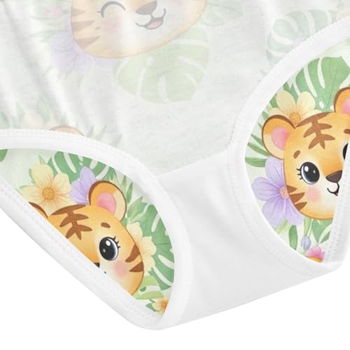 Cute Tigers Toddler Girl Undies, Girls Underwear Cotton, 2T–8 Years4