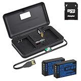 Palogreen 2 batterie EN-EL20 e Smart LCD Display Dual USB caricabatterie per Nikon Coolpix P1100, P1000, P950, Coolpix A, 1 J1, 1 J2, 1 J3, 1 S1, 1 V3, DL24-500, 1 AW1 fotocamera digitale