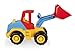 Wader 35314 - Tech Truck Radlader mit beweglicher Frontschaufel, stabiler Bagger mit Stahlachsen, ca. 27 x 11,5 x 15 cm groß, ab 12 Monaten, ideal als Geschenk für kreatives Spielen