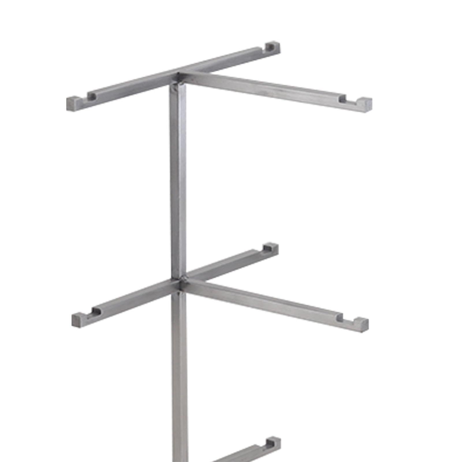 Porte-lunettes en acier inoxydable au design élégant, idéal pour vos lunettes de soleil et autres accessoires, aussi bien pour un usage personnel, 3 niveaux Argent