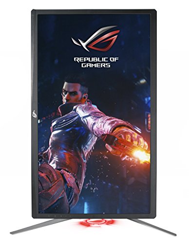 ASUS ROG SWIFT PG27UQ 27'' 4K Gaming Monitor, 144 Hz, G-SYNC Ultimate, △E<3, 384 Zones Local Dimming, Quantum Dot, 97% DCI-P3, DP, HDMI, USB 3.0, AuraSync, HDR 1000, Certificazione UHD Premium