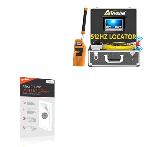 BoxWave Screen Protector Compatible with Anysun Sewer Camera with Locator (7 in) - ClearTouch Anti-Glare (2-Pack), Anti-Fingerprint Matte Film Skin