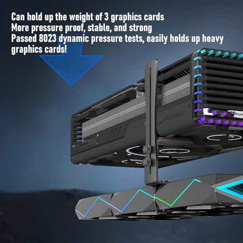 Soporte ajustable de acero para tarjeta gráfica GPU miniatura 2