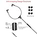 SIMOLIO Anti-Dropping Wired TV Earphone with Volume Control, Extra Long Cord Headphone with Mic for TV, PC, RCA & 3.5mm Cable Included, 14.9ft Extension Cable Earphone, Extra Soft Ear Tips, SM-901TV
