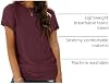 AUTOMET Camisa de Manga Corta para Mujer, Verano, Cuello Redondo, Básica, Casual 5