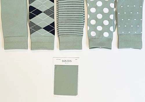 Sage Green Groomsmen Socks - Stylish Men's Dress Socks Gift3