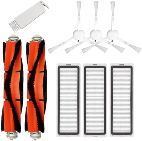 9 pezzi di accessori di ricambio per Xiaomi Dreame F9 per Mijia 1C 2C 1T STYTJ01ZHM STYTJ02ZHM Robot aspirapolvere, 2 spazzole a rullo 3 filtri 3 spazzole laterali 1 spazzola per la pulizia