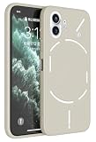 Topme Cover per NothingPhone (2) / NothingPhone 2 (6.7" Inches) Custodia Case, Protezione Della Pelle Della Custodia in Silicone Tpu - Bianco antico