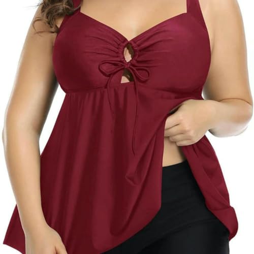 Bañador cómodo de cintura alta XL para curvas bikini negro moldeador 4