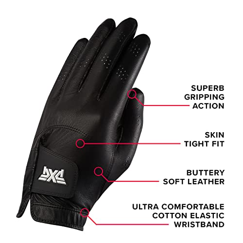 Pxg Men's Players Premium Fit Golf Glove - Buttery Soft Leather With Cotton-Based Elastic Wristband #TOP3