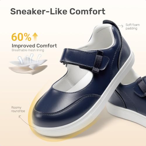 DREAM PAIRS Girls Mary Jane Toddler School Shoes,Navy,13 Little Kid - image 3