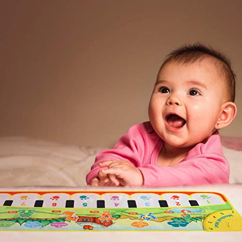 Toyvian Tapete Musical Infantil Brinquedo Tapete de Piano Infantil Teclado Playmat Toque Play Cobert