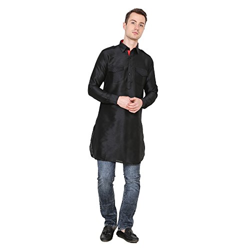 Kurta Pathani de mezcla de seda para bodas y celebraciones culturales con comodidad premium