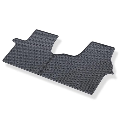 Mossa Tapis de Sol en Caoutchouc adapté pour Renault Trafic III Van (2014- ) Noir - Tapis de Voiture
