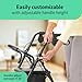 Medline Steel Rollator Walker for Adult Mobility Impairment, Black, 300 lb. Weight Capacity, 8” Wheels, Foldable, Adjustable Handles, Rolling Walker for Seniors