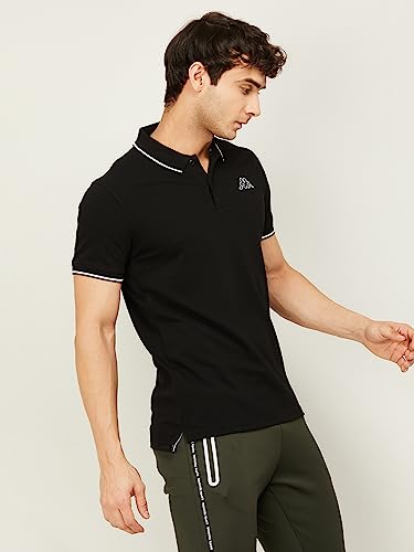 Image of Kappa Men Cotton Regular Fit Solid T Shirt