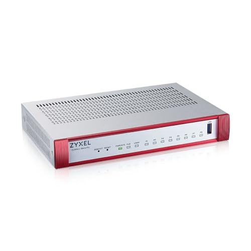 Image of Zyxel USGFLEX100HP Cyber Security Firewall | 4 Gbps, Up to 50 Users | 1-Year Gold UTM Security Pack | 8X Gigabit Ports (1 PoE+ 30W) | IPSec /SSL VPN, IPS Anti-Malware, UTM | Nebula Cloud | Fanless