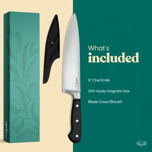 Olive Joy Chef Knife, 8 Inch Kitchen Knife, Professional Chefs Knife