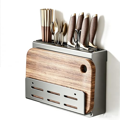 Soporte multifuncional para cubiertos y tijeras que ahorra espacio en la cocina 2