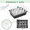 DUALCROWN-5 Pack Plant Trays with 60pcs Puller Reusable, Seed Starter Tray for Lettuce Seeds with Humidity Dome kit, Plant Growing Trays for Gardening Indoor Seed Starter Planting #1