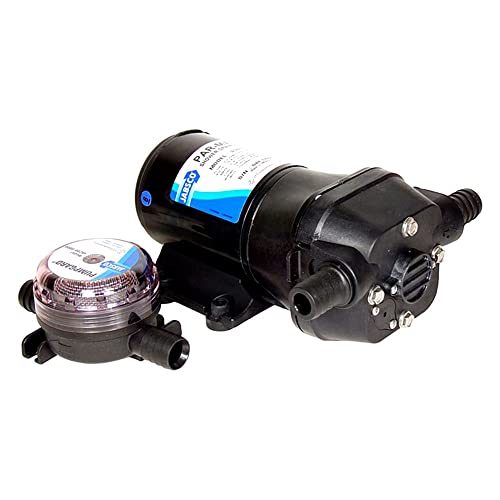 Jabsco 31610-0092 Marine ParMax 3 Shower Drain Water Pump (3.5-GPM, 12-Volt, 10-Amp, 3/4 Connection), Black