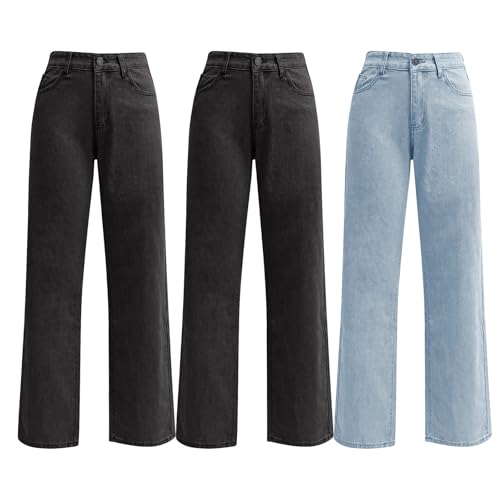 Jean stretch femme jambes larges rose XL : le confort sans comprimer