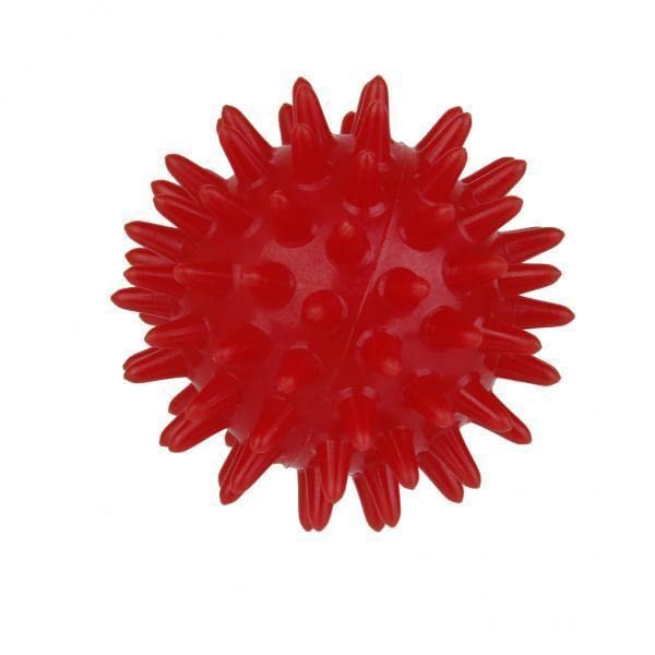 4xSoft Spikey Massage Ball for Palm/Feet/Arm/Neck/Back/Ankle Red 5.5cm|Massager Machine for Pain Relief|Head Massager|Neck and Shoulder Relaxer|
