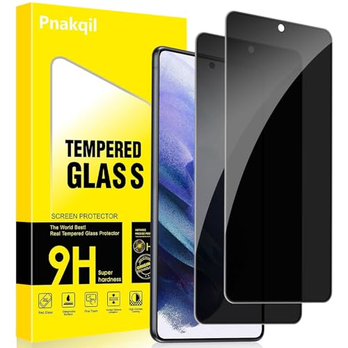 Privacy Pellicola Protettiva per Samsung Galaxy S21 5G 2 Pezzi Anti-Spia Vetro Temperato Anti-Spy Protezione Schermo Durezza 9H Senza Bolle Anti-Graffio Antispy Screen Protettivo