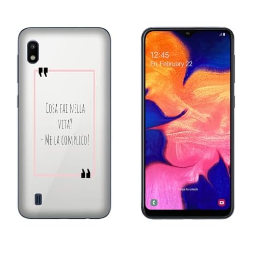 Mobilskal Skal kompatibel för Samsung Galaxy A10 Roliga fraser Jag komplicerar mitt liv/TPU mjuk silikongel/Telefon Hård Snap on Anti-halk Anti-rep Stöttålig skyddande TPU