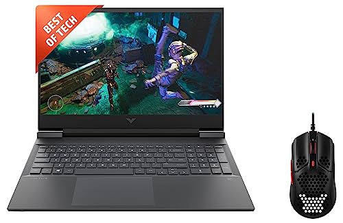 Image of HP Victus Gaming AMD Ryzen 5-5600H Processor 16.1 inch(40.9 cm) FHD Gaming Laptop & HyperX Pulsefire Haste USB, 16000 DPI, 6 Programmable Buttons Gaming Mouse