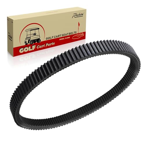 Roykaw Golf Cart Clutch Drive Belt Replacement Compatible with EZGO RXV/TXT/Workhorse with 13HP 400CC Kawasaki Engine with Team Clutches (2008-Up) Gas Models, Strong Load Bearing, OEM# 618630, 606136