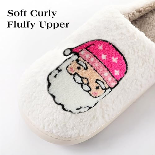 Christmas Tree Slippers for Women and Men - Plush Memory Foam Fluffy Slippers With Thick Bottom - Soft Vintage Home Shoes4