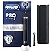 Oral-B Pro 3 3500 Brosse À Dents Électrique, Avec Capteur De Pression Pour Protéger Les Gencives, 3 Modes De Nettoyage, 1 Manche Noir, 1 Étui De Voyage, 2 Brossettes Rondes De Rechange