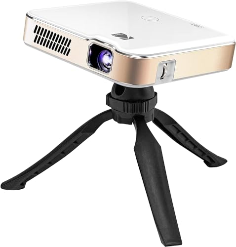 Image of KODAK Luma 400 Portable HD Smart Projector | Wi-Fi, Bluetooth, HDMI & USB Compatible Mini Home Theater System Up to 150” | 720p Native Resolution (4K), 200 ansi Lumens | Tripod Included