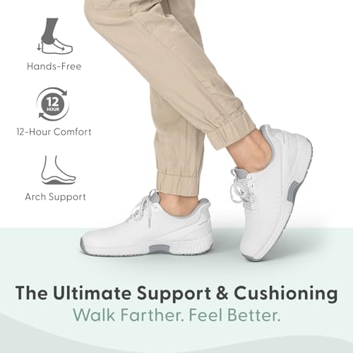 Orthofeet Women's Orthopedic Knit Kita Hands-Free Sneakers2