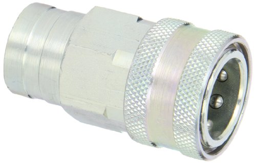 Image of Dixon Valve 4KF4 Steel ISO-A Interchange Hydraulic Fitting, Coupler, 1 /2 inch Coupling x 1 /2 inch - 14 NPTF Female Thread