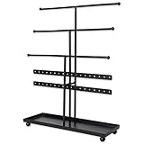 Home Traditions Z01647 Tree Tower, 3 Tier Metal with Modern Look and Jewelry Organization, Black
