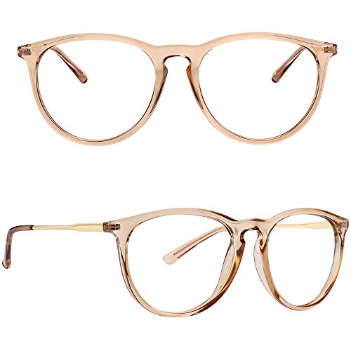Yaroce Blue Light Blocking Glasses, Anti Eye Strain Computer Glasses, Vintage Retro Round