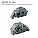 GLOBACT Motor Mount Gear Cover Set with Steel 57T 0.8Mod Center Diff Gear for Arrma 1/10 KRATON Outcast 4S 1/8 Mojave 4S RC Truck Upgrade Parts Replace ARA311192 ARA311169 ARA311165